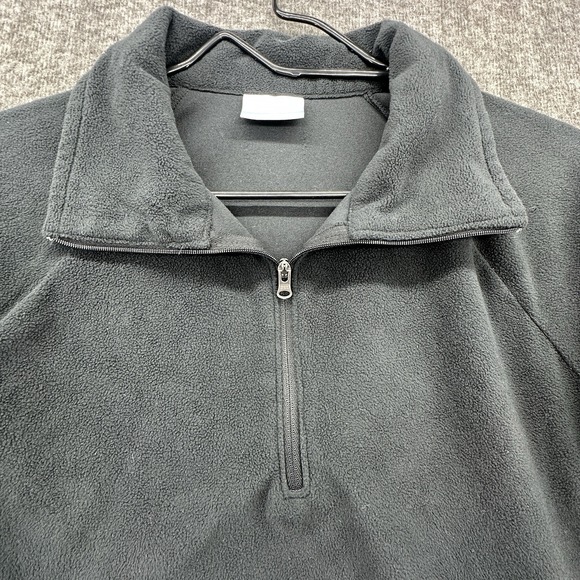 Columbia Women's Black Quarter Zip Fleece Pullover Size M Lightweight Jacket - Picture 6 of 9